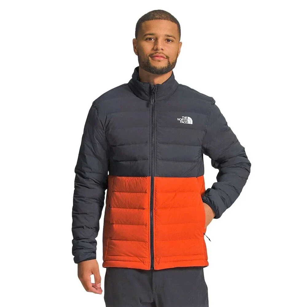 The North Face Belleview Puffer Jacket Men's 2XL Black Packable Zip Up UPS1140